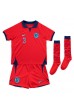 Fotbalové Dres Anglie Luke Shaw #3 Dětské Venkovní Oblečení MS 2022 Krátký Rukáv (+ trenýrky)